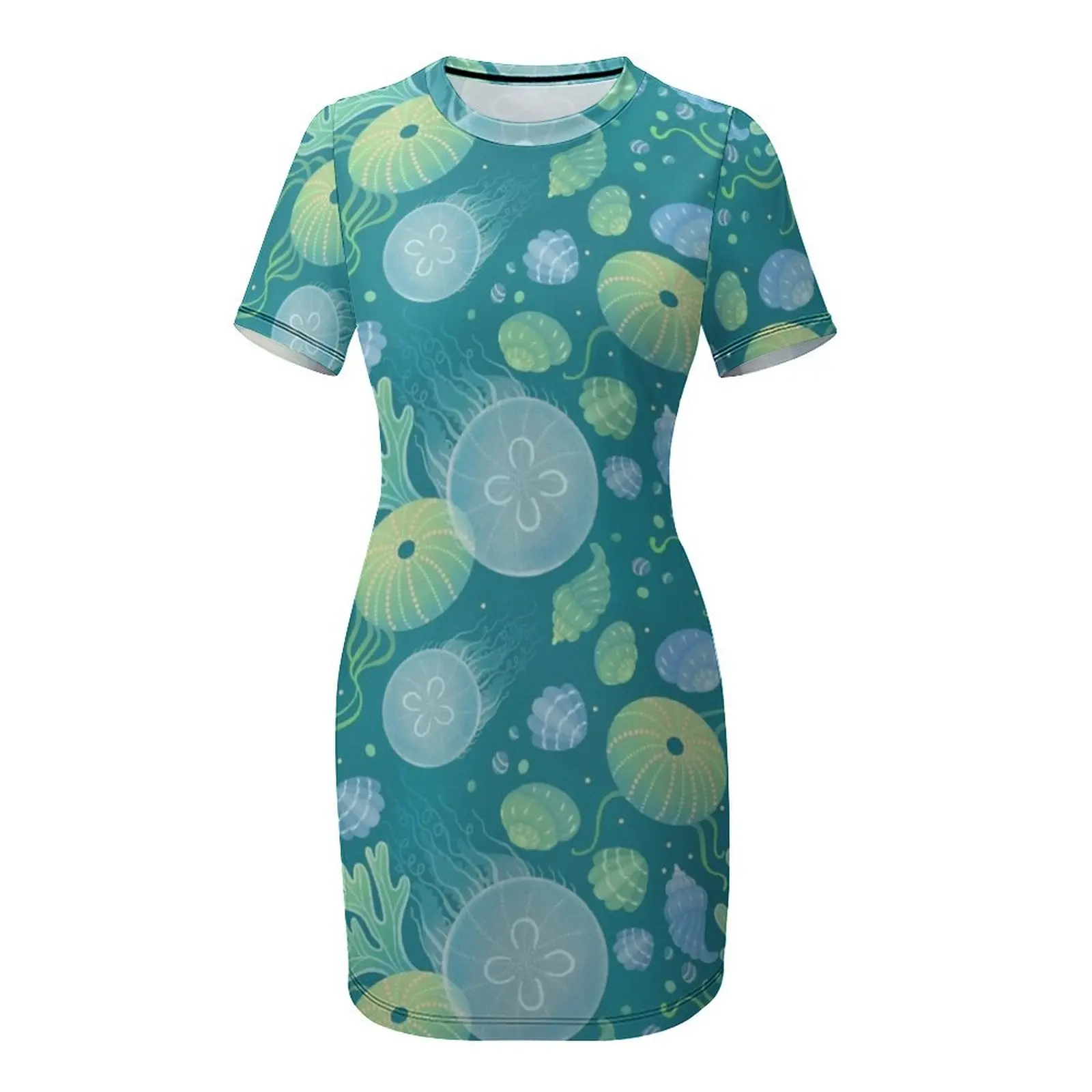 Ocean Life Jurk met korte mouw - Korean Lifestyle Trends recensie en prijs