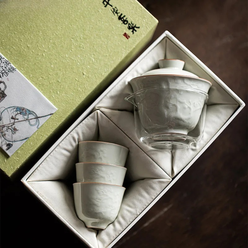Boutique handgemaakte reliëf d - Korean Tea Set recensie en prijs
