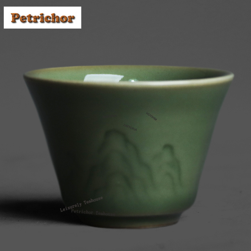 50ml Yue Kiln Celadon Relief T - Celadon Ceramic Cup recensie en prijs