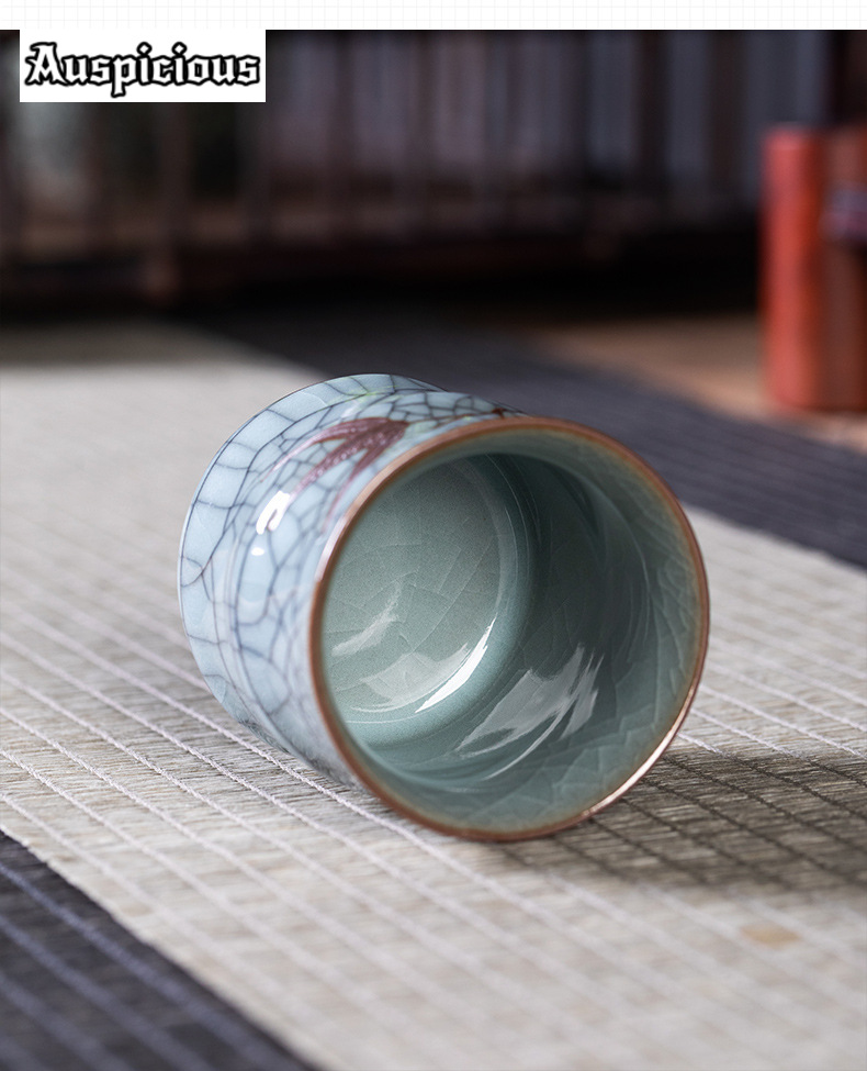 70Ml Creatieve Bamboe Bladvorm - Celadon Ceramic Cup recensie en prijs